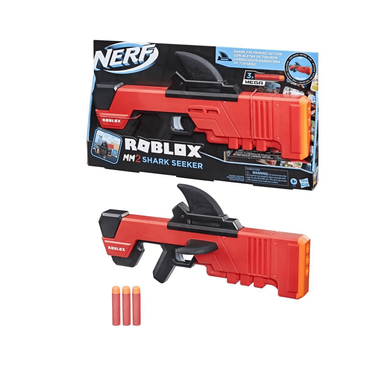 NERF arma Sniper vermelho com 20 dardos de espuma e prática de alvo