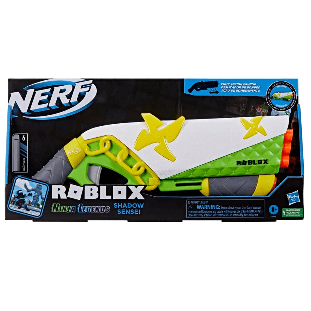 Lança Dardos Nerf Roblox MM2 Shark Seeker Hasbro - Fátima Criança