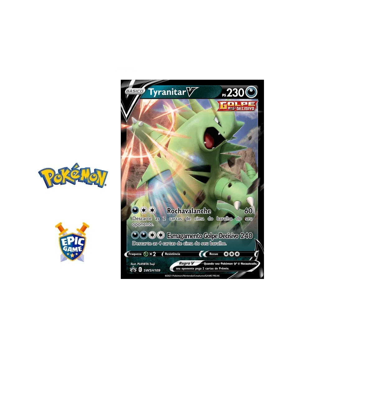 Coleção Cartas Pokemon Combatentes V Lata com 25 Cartas