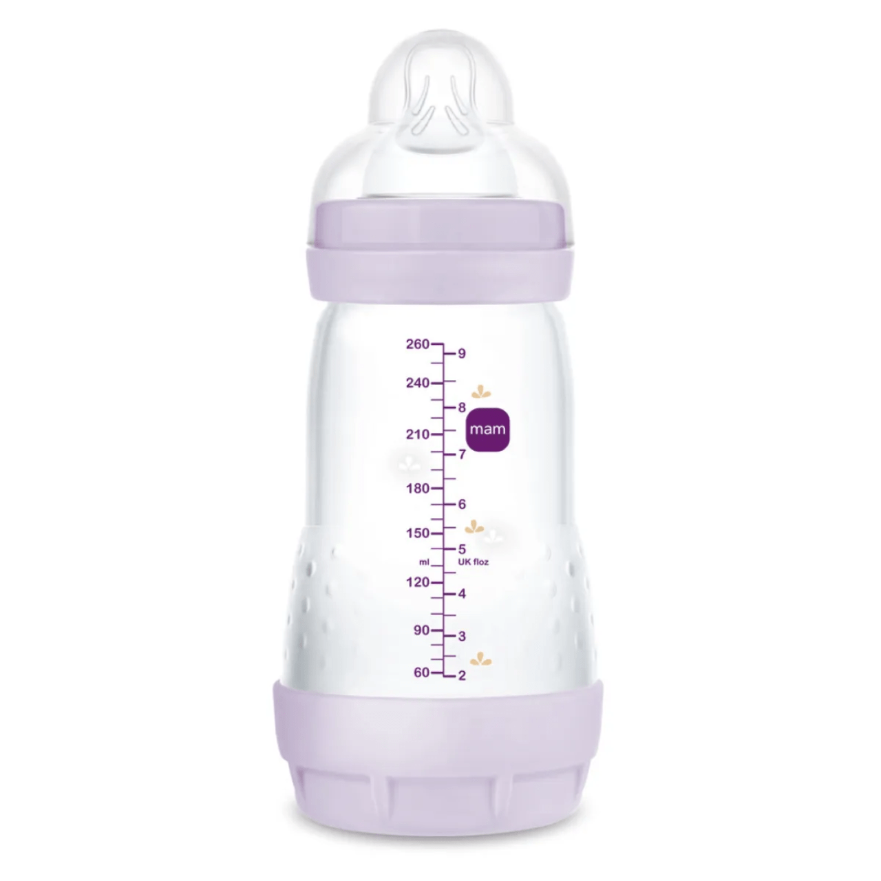 Mamadeira Easy Start 260 ml Lilás MAM Mamadeira Easy Start 260 ml Lilás MAM