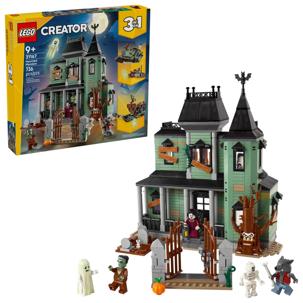 Mansão Assombrada Lego Creator 3 em 1 Mansão Assombrada Lego Creator 3 em 1