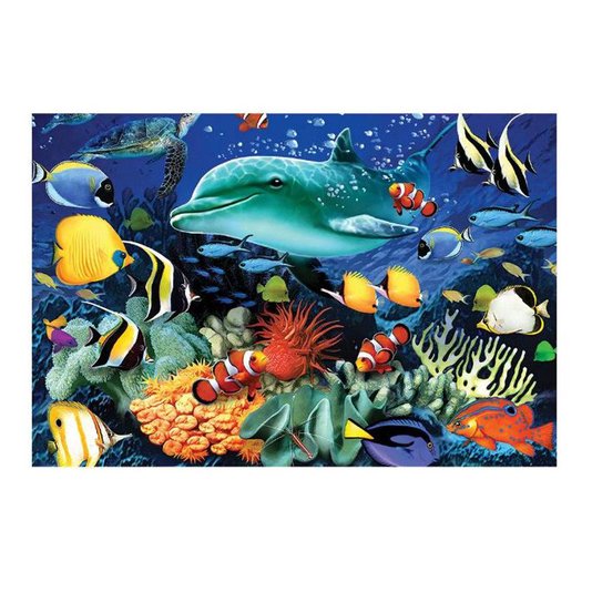 Quebra-Cabeça Amigos do Mar 150 Peças Grow