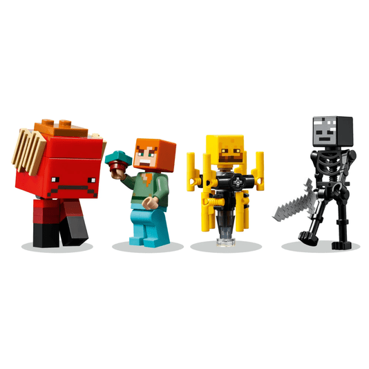 A Batalha de Lava no Nether Lego Minecraft