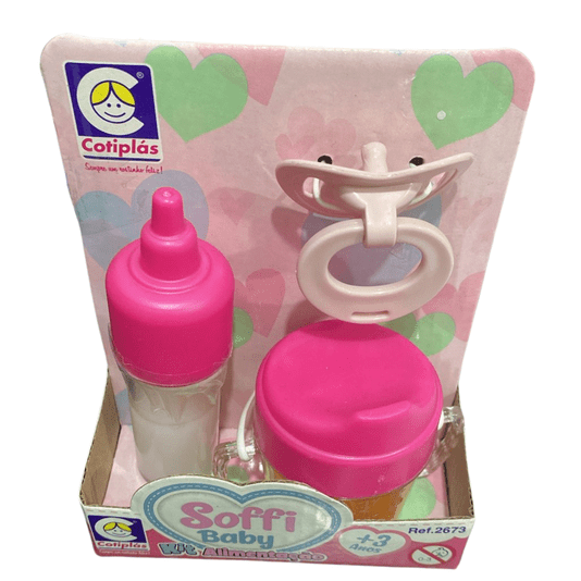 Acessórios para Bonecas Kit Alimentação Soffi Baby Cotiplás