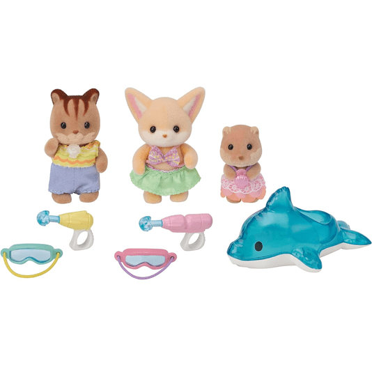 Amigos Do Jardim Da Infância Divrsão Na Piscina Sylvanian Families Epoch