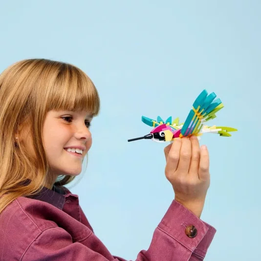 Animais Selvagens: Beija-flor Colorido Lego Creator 3 em 1