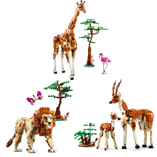 Animais Selvagens do Safari Lego Creator 3 em 1 