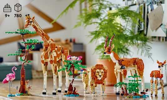 Animais Selvagens do Safari Lego Creator 3 em 1 