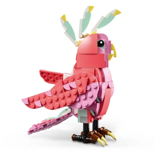Animais Selvagens Flamingo Rosa Lego Creator 3 em 1