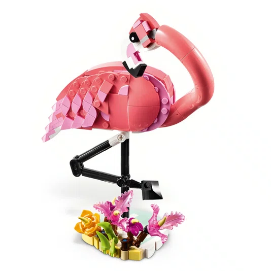 Animais Selvagens Flamingo Rosa Lego Creator 3 em 1