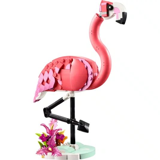 Animais Selvagens Flamingo Rosa Lego Creator 3 em 1