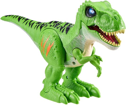 Ataque do Dinossauro T-Rex Robo Alive Verde Candide