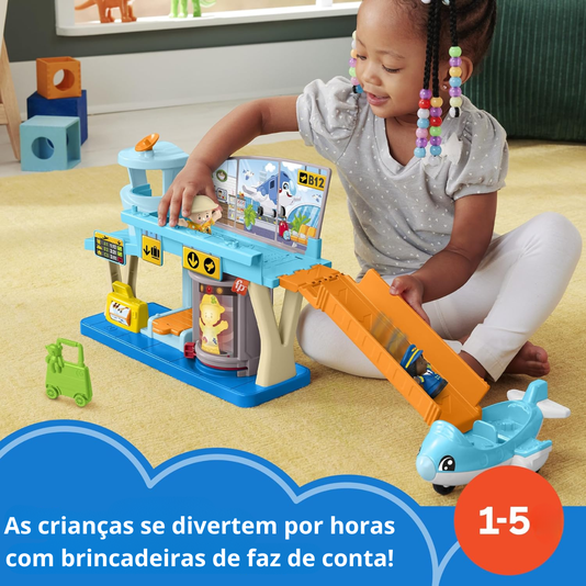 Aventuras no Aeroporto Little People Fisher Price Mattel