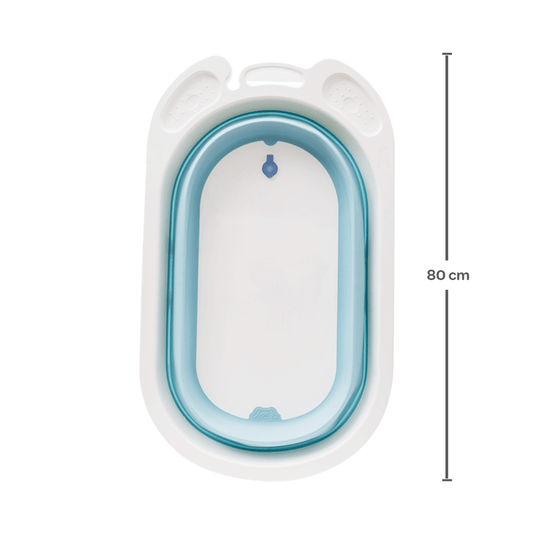 Banheira Baby Dobrável Azul Buba