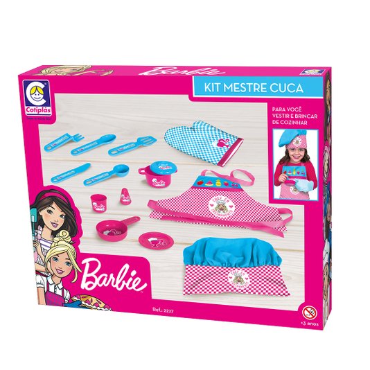 Conjunto de Acessórios Cozinha Mestre Cuca Barbie Cotiplás