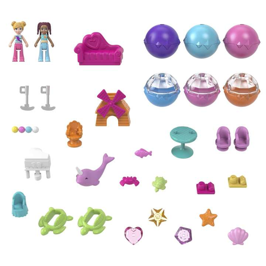 Barco Narval Baía Mágica Polly Pocket Mattel