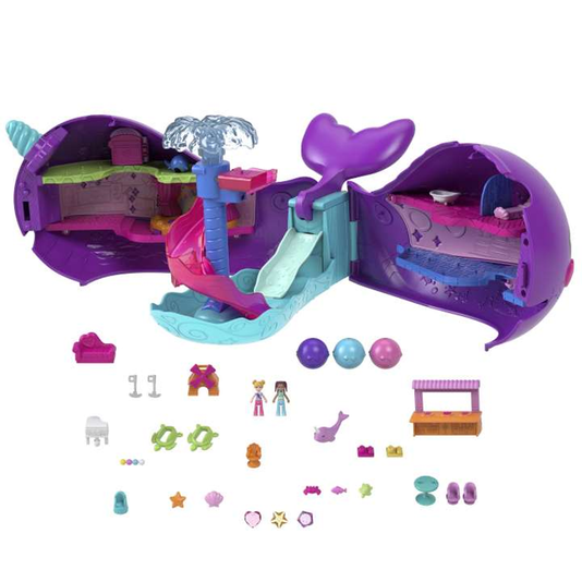 Barco Narval Baía Mágica Polly Pocket Mattel