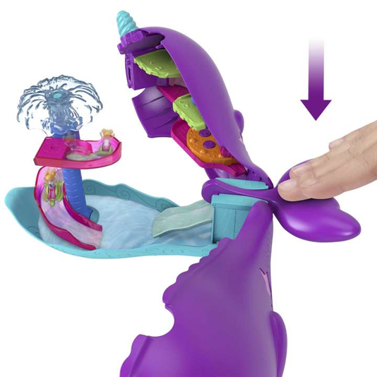 Barco Narval Baía Mágica Polly Pocket Mattel