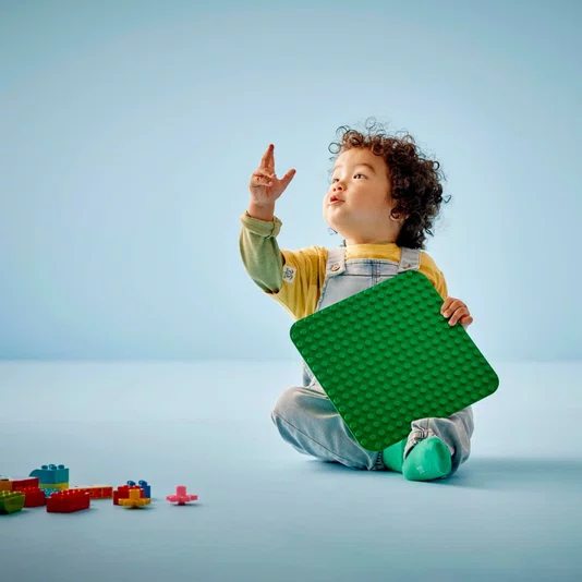 Base de Construção Verde Lego Duplo