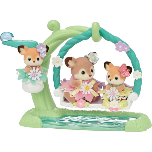 Bebês Cervos Conjunto Balanço Floral Sylvanian Families Epoch