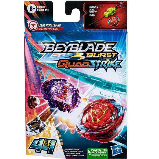 Beyblade Burst Quad Strike Zeal Achilles A8 Hasbro