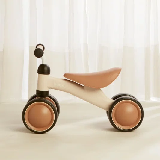 Bicicleta de Equilíbrio 4 Rodas Bege Buba