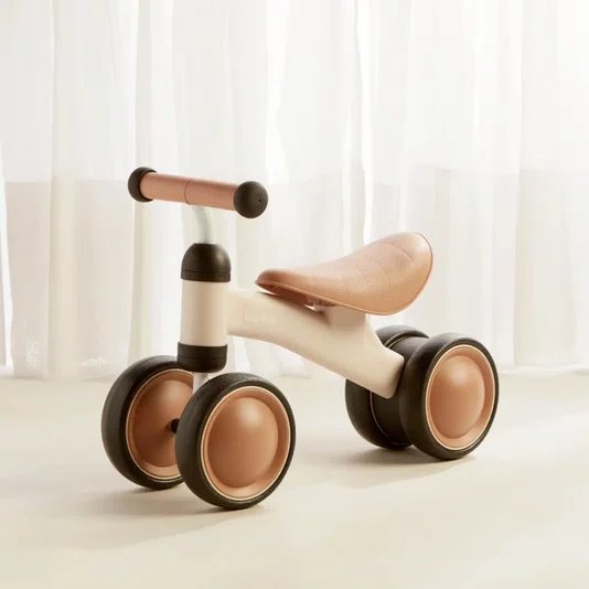 Bicicleta de Equilíbrio 4 Rodas Bege Buba