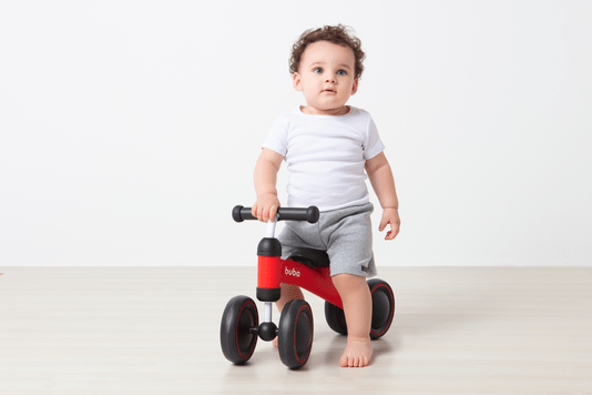 Bicicleta de Equilíbrio 4 Rodas Vermelha Buba