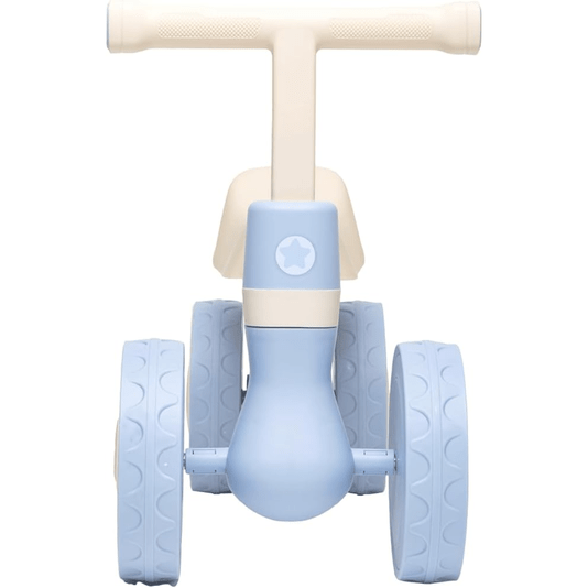 Bicicleta de Equilíbrio com Som 4 Rodas Azul Buba