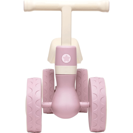 Bicicleta de Equilíbrio com Som 4 Rodas Rosa Buba