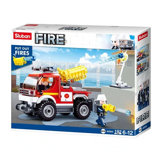 Blocos de Montar Caminhão de Bombeiro Cubic Multikids