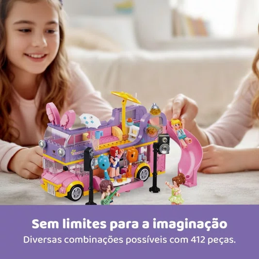 Blocos de Montar Festa Girl's Dream Cubic Multikids