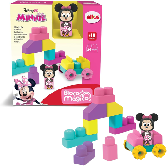 Blocos Mágicos de Montar Disney Minnie Elka