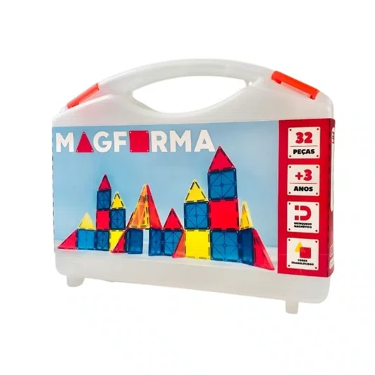 Blocos Magnéticos 32 Peças MagForma Steam Toy 