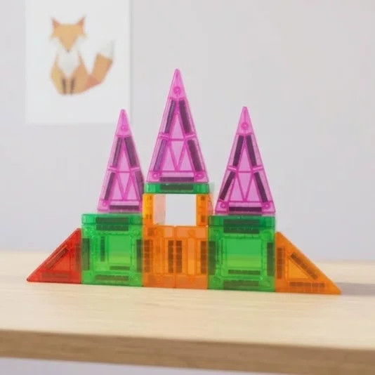Blocos Magnéticos Mini 24 Peças MagForma Steam Toy