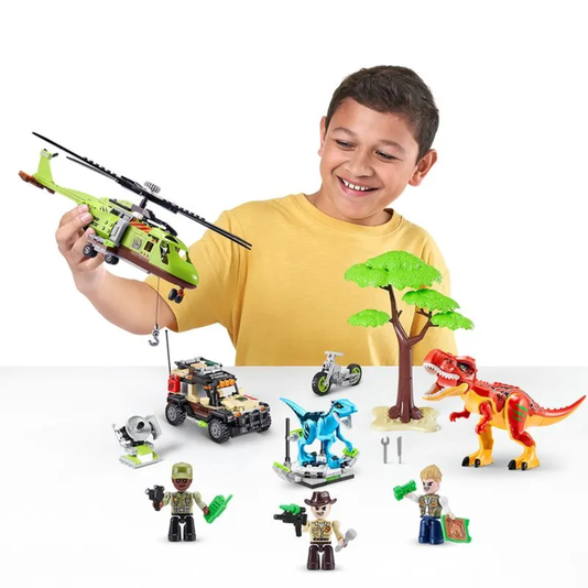 Blocos para Montar Max Dino Adventure Candide