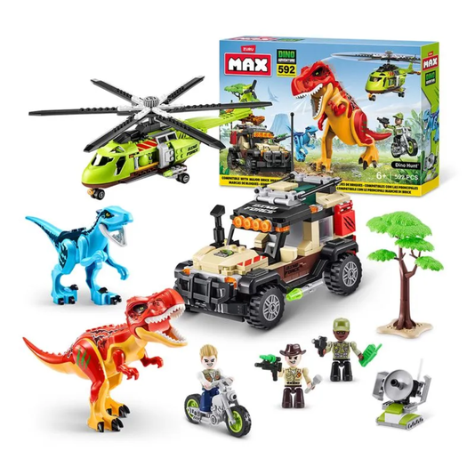 Blocos para Montar Max Dino Adventure Candide