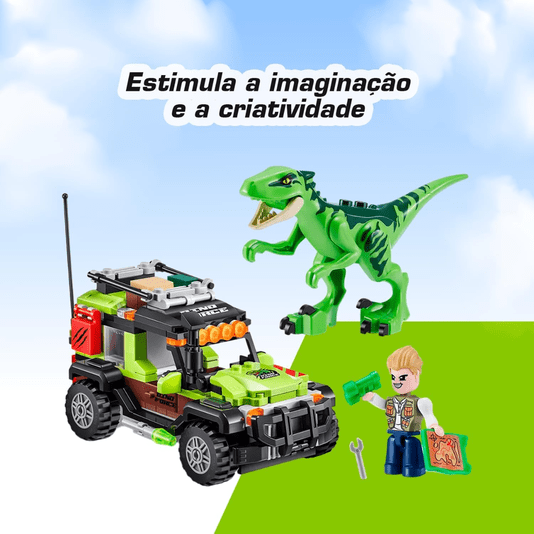 Blocos para Montar Zuru Max Ovo Dino Raptor Force Adventure Candide