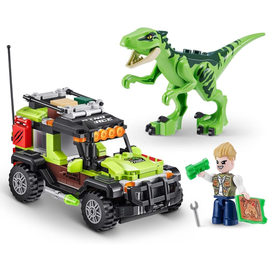 Blocos para Montar Zuru Max Ovo Dino Raptor Force Adventure Candide