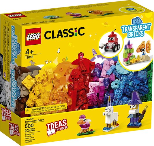 Blocos Transparentes Criativos Lego Classic 