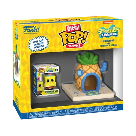  Bob Esponja e Gary na Casa de Abacaxi Funko Bitty POP! Towns Candide