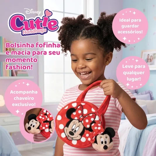 Bolsa Infantil Cutie Handbags Disney Minnie Mouse Multikids