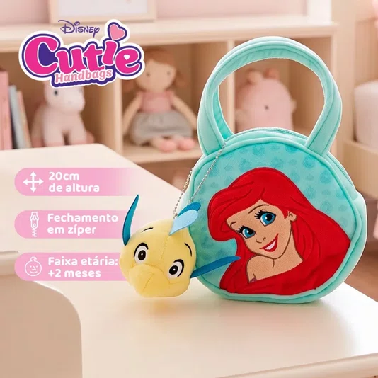 Bolsa Infantil Cutie Handbags Disney Princesa Ariel Multikids