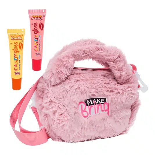 Bolsa Plush Make Brinq Style Luxo Polibrinq