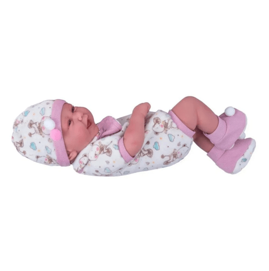 Boneca Anny Doll Baby Reborn Macacão Cotiplás 