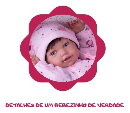Boneca Anny Doll Baby Reborn Menina Cotiplás