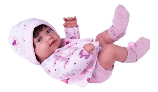 Boneca Anny Doll Baby Reborn Menina Cotiplás