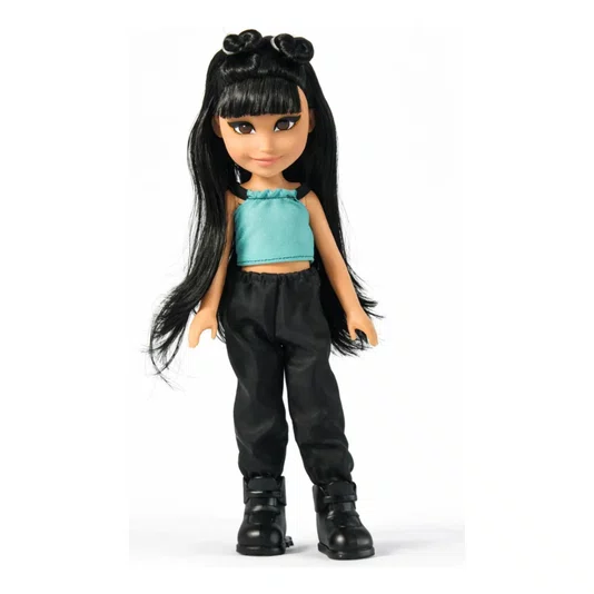 Boneca Aria Preto Estilo Fashion e Acessórios  K-Pop Trix Gold Pupee