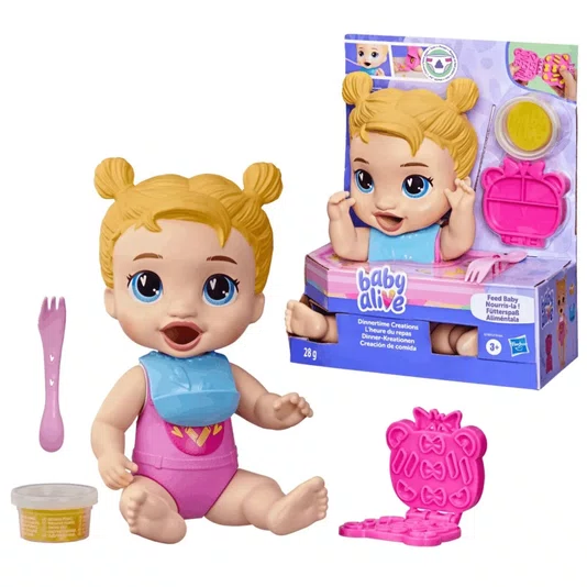 Boneca Baby Alive Comidinhas Divertidas Loira Hasbro