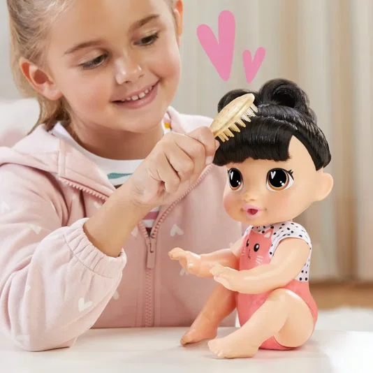 Boneca Baby Alive Engatinha e Brinca Morena Katie Kat Hasbro